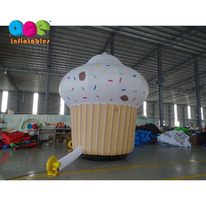 customized advertising decoration inflatable candy cake model inflatable cupcake balloon