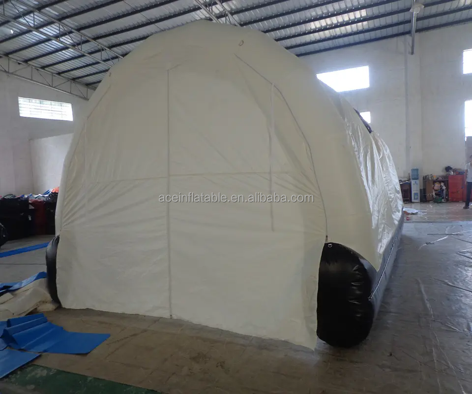 Customized outdoor portable blow up inflatable car cover tent repair workshop wash shelter inflatable car garage tent