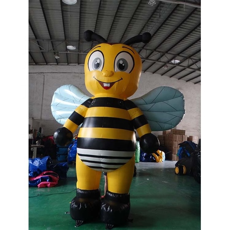 customized  Funny large inflatable bee cartoon toys for advertising