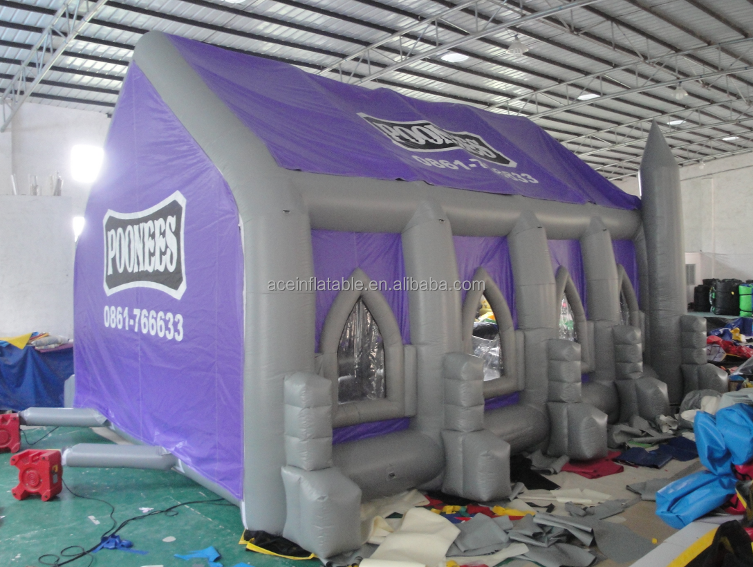 Outdoor portable blow up Building inflatable house marquee customized Giant festival Inflatable Church Tent For Wedding event