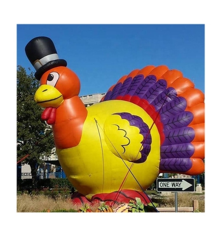 customized giant inflatable turkey cartoon balloon for Thanksgiving decoration