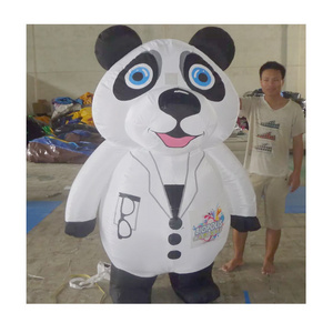 Customized inflatable Panda walking cartoon Inflatable walking  costume for sale