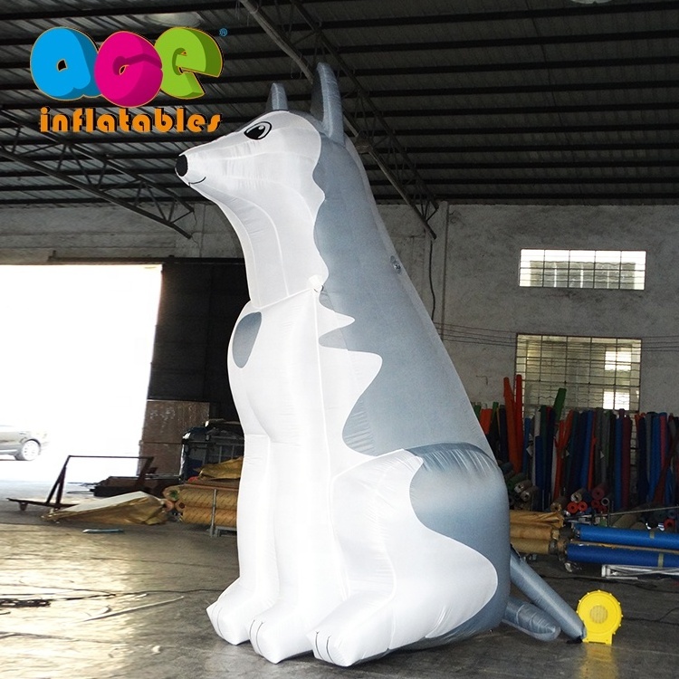 Customized Cool giant inflatable dog model for advertising