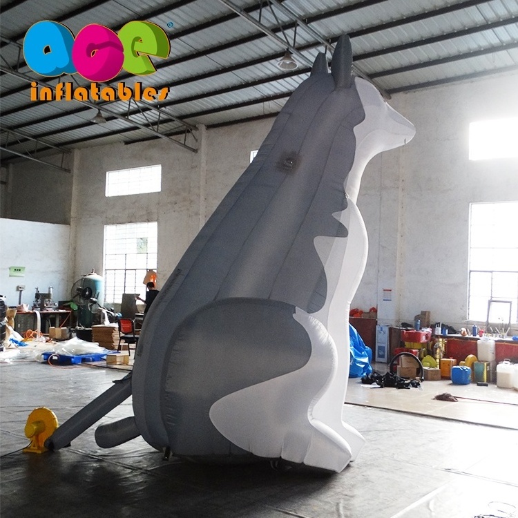 Customized Cool giant inflatable dog model for advertising