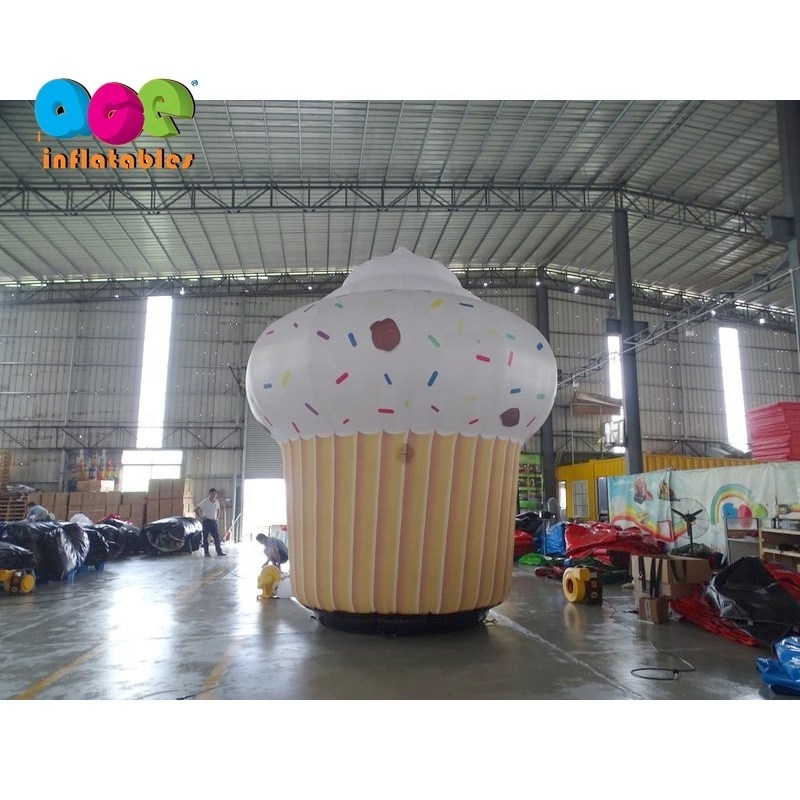 customized advertising decoration inflatable candy cake model inflatable cupcake balloon