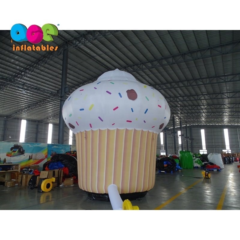 customized advertising decoration inflatable candy cake model inflatable cupcake balloon