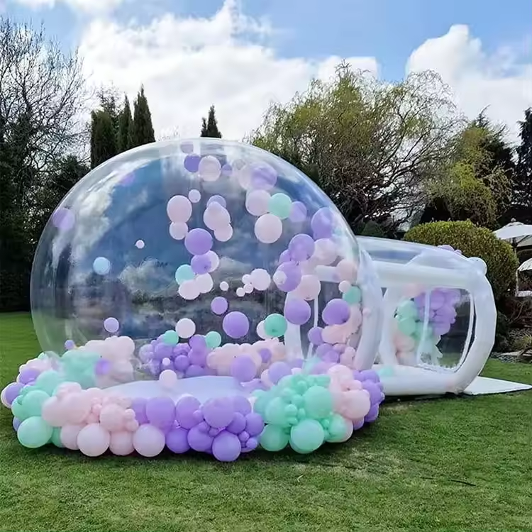 dome igloo PVC hotel outside globe clear single tunnel outdoor camping transparent inflatable party tents bubble house