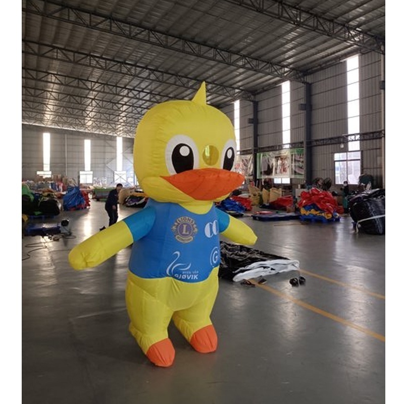 Customized Advertising Giant Inflatable Dress Costume Inflatable Mascot Costume Inflatable Duck Costumes for Adults 1 Piece T/T