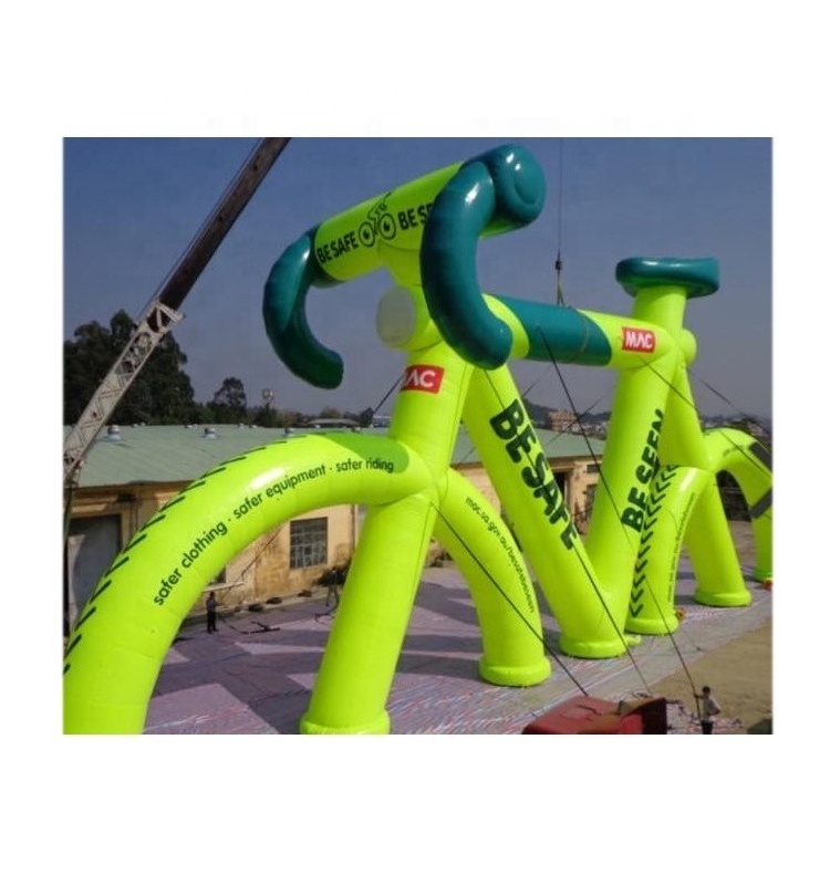 customized giant inflatable bike bicycle model for event