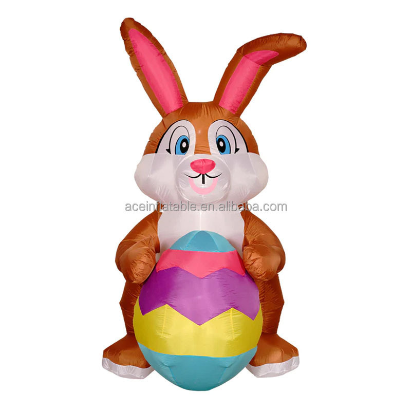 customized giant holiday party decoration rabbit with Egg model animal cartoon Balloon Blow Up easter bunny inflatable