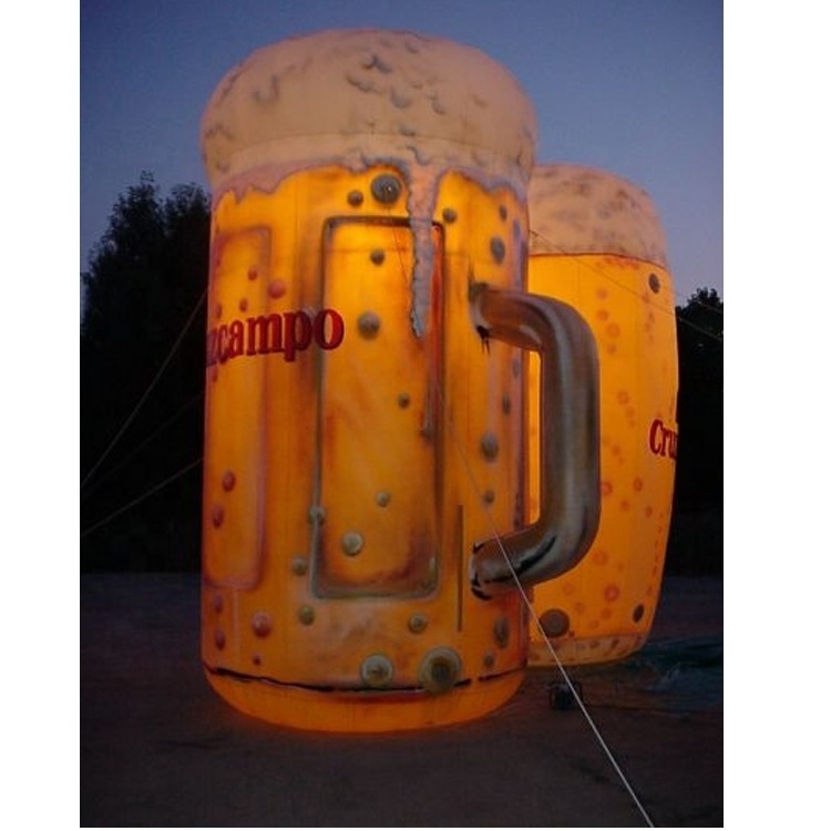 Giant customized Inflatable beer cup balloon for advertising