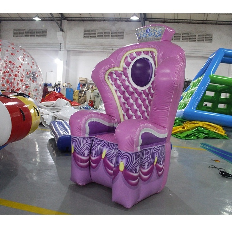 air tight inflatable throne chair for sale inflatable princess throne chair for kids birthday party