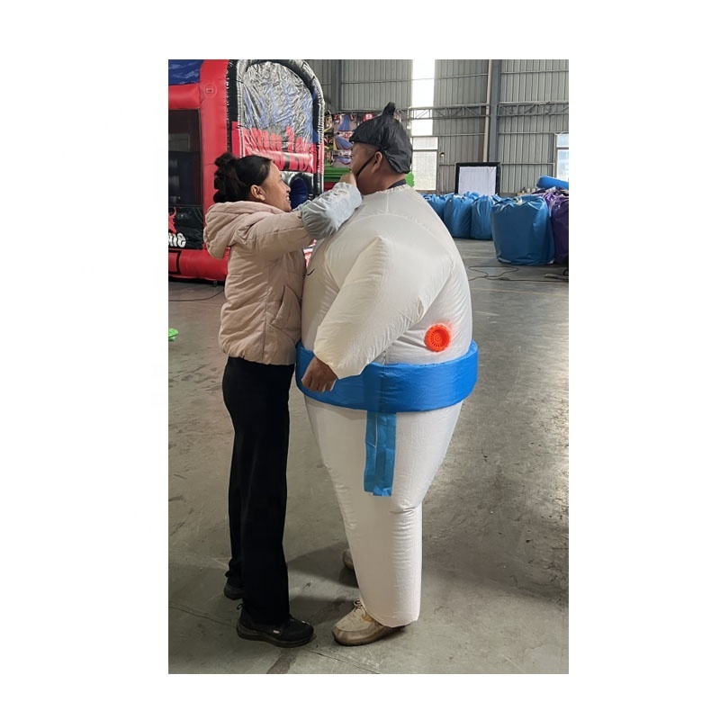 Hot Sale Inflatable Mascot Costume for Party Inflatable Sumo Suits Polyester Unisex Sewing Repair Kits, Package Bag for Adults