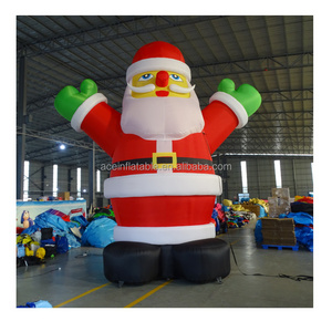 Xmas advertising muneco inflable de navidad decorations inflatable holiday Christmas inflatable Santa Claus model balloon