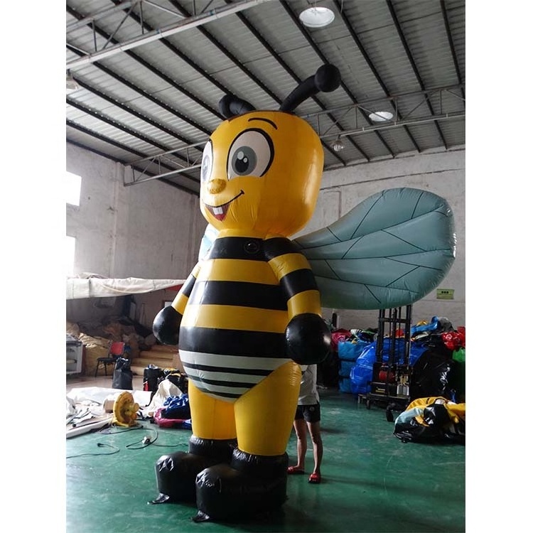 customized  Funny large inflatable bee cartoon toys for advertising