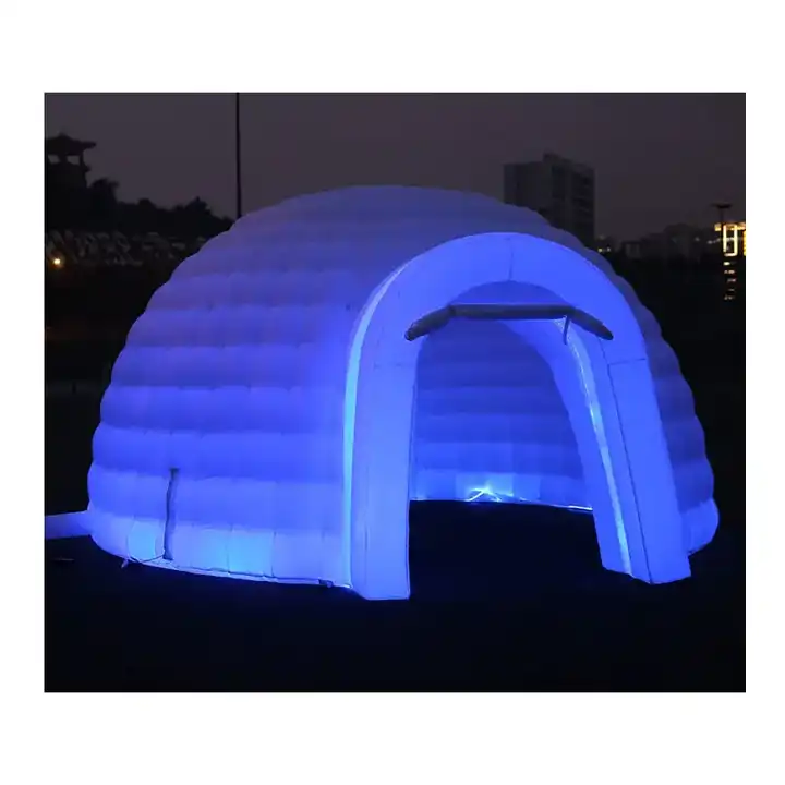 large advertising white black led light giant inflatable dome tent for wedding party event blow up house inflatable igloo