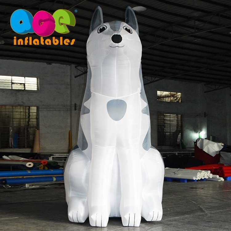 Customized giant inflatable wolf hongyi cartoon toy for advertising event