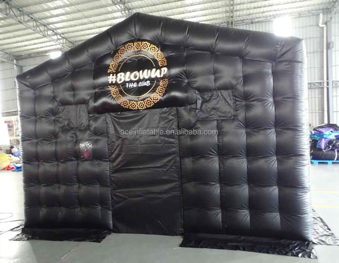 inflatable club cube tent blow up night club party house inflatable nightclub with lights 5x7m inflatable party tent