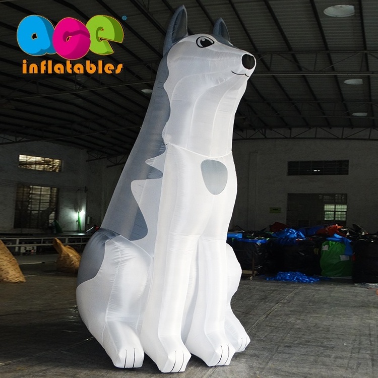 Customized giant inflatable wolf hongyi cartoon toy for advertising event