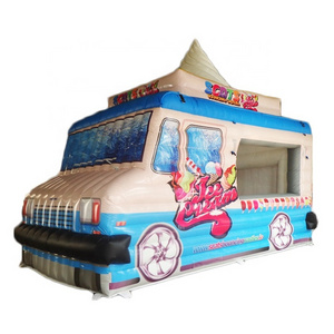 Portable inflatable concession tent inflatable ice cream booth Dining car tent for advertising promotion