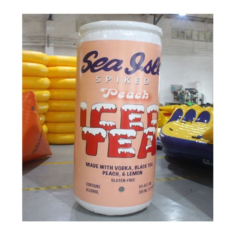 customized Giant advertising full printing pvc and Oxford cloth Inflatable Soda and Beer Cans inflatable can