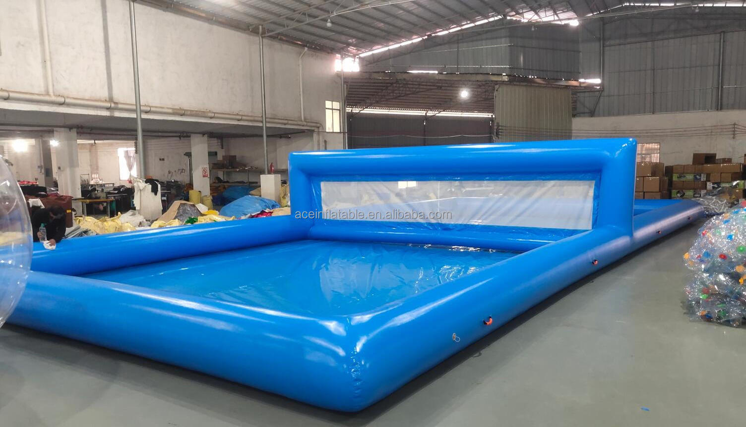 customized water inflatable beach game floating inflatable volleyball field inflatable volleyball court