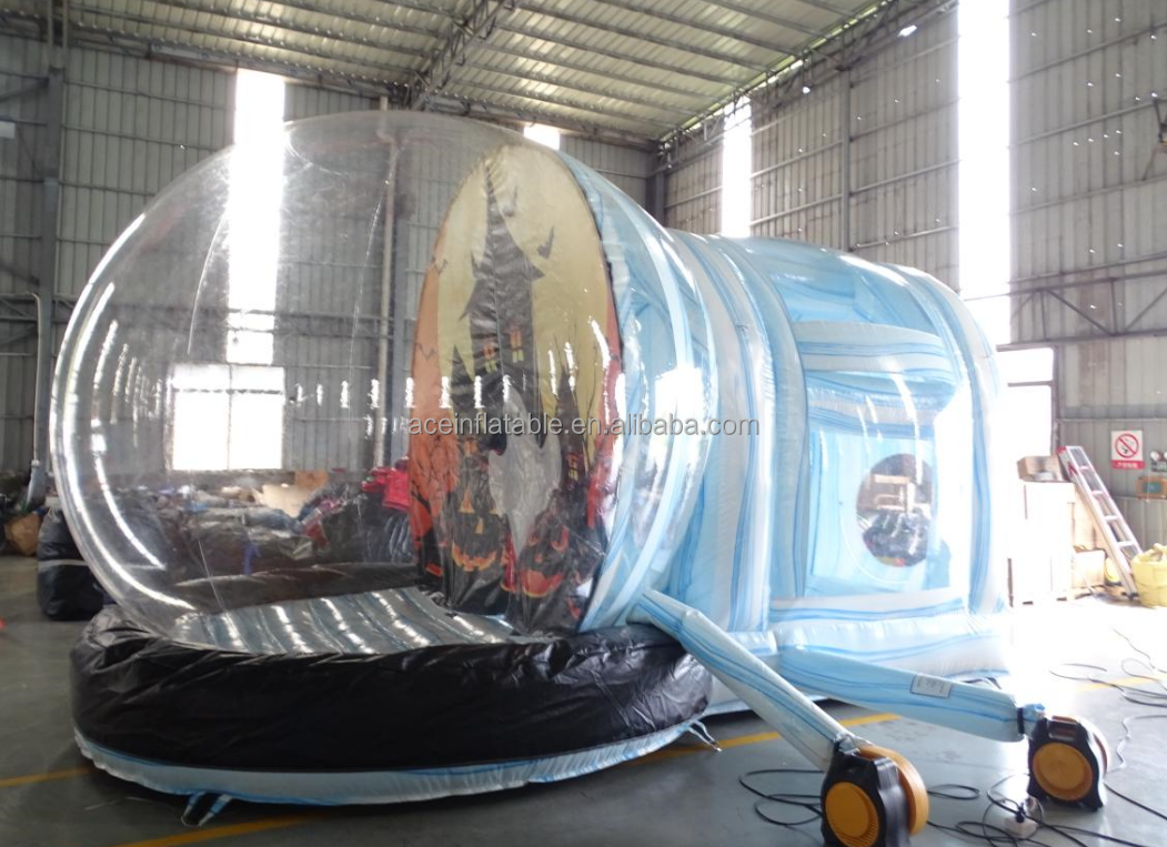 customized pvc snow globe inflatable bounce house halloween Christmas decoration bubble Photo Booth giant inflatable snow globe