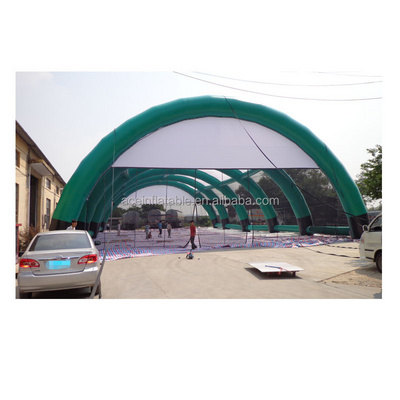 customized giant outdoor inflatable bunker field sports field tent for event inflatable paintball shooting range battle arena