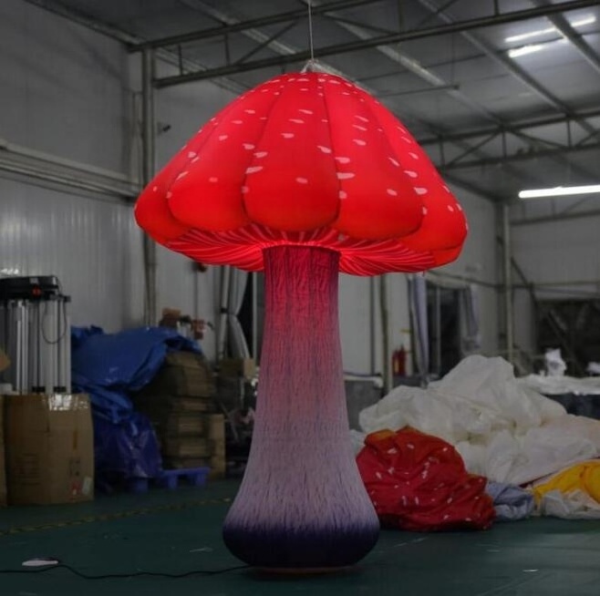 High Quality Giant Inflatable Mushroom with Led Lights for Sale