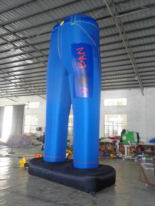 Clothes shop advertising 4 meters tall latex inflatable pvc pants for sale