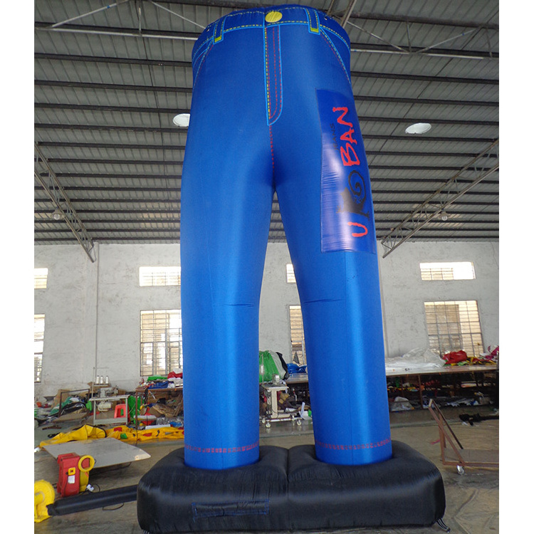 Clothes shop advertising 4 meters tall latex inflatable pvc pants for sale