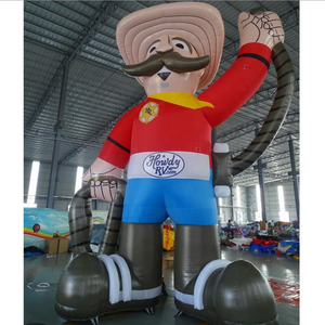 Outdoor Decorative Giant Inflatable Cowboy Model For Advertising Promotion