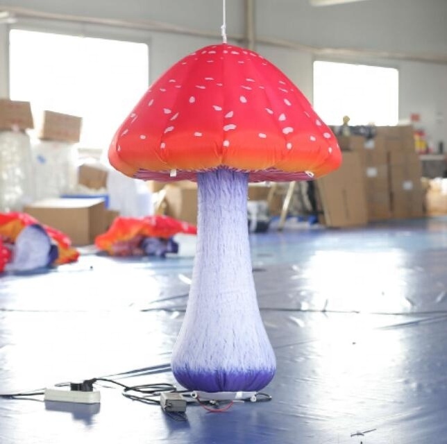 High Quality Giant Inflatable Mushroom with Led Lights for Sale