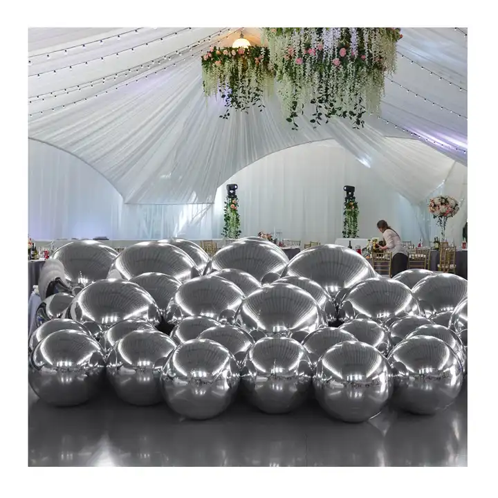 large event decoration pvc floating balloon esferas inflables gigantes de navidad globos de pvc gigantes inflatable mirror ball