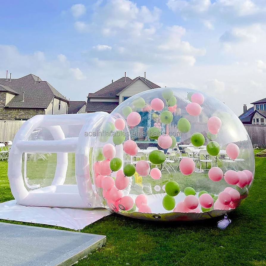 outdoor 3m 4m waterproof blow up party outdoor gonfiabile transparent inflatable clear balloon dome tent inflatable bubble house