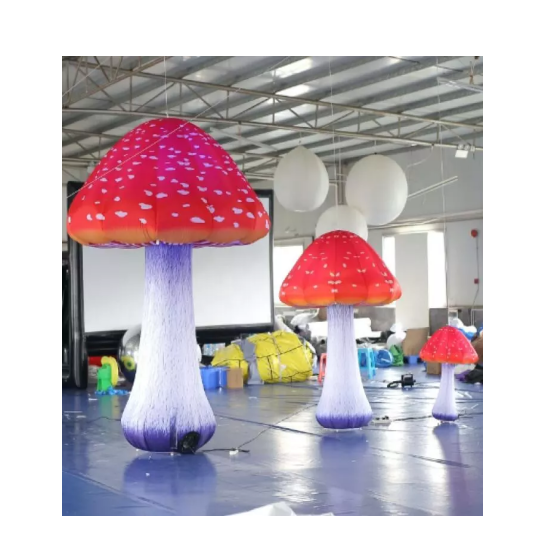 High Quality Giant Inflatable Mushroom with Led Lights for Sale