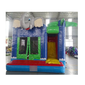 outdoor inflables-y-brincolin elephant inflatable combo with slide inflatable bouncy castle inflatable jumping castle