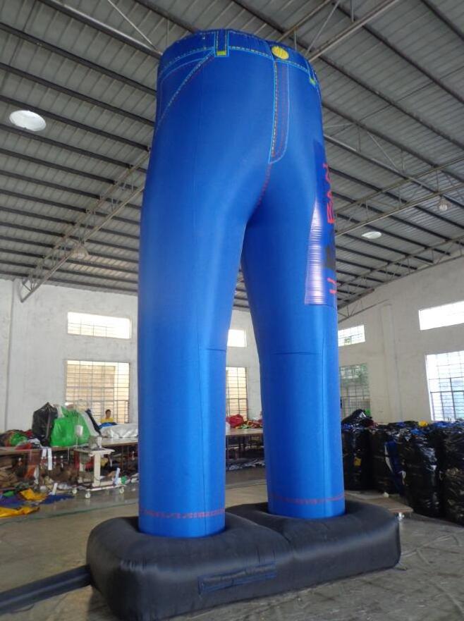 Clothes shop advertising 4 meters tall latex inflatable pvc pants for sale