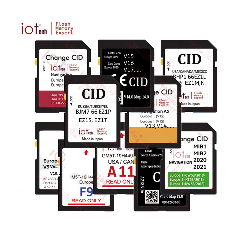 iotech Custom Change GPS Navigation SD Card Changeable 2020 C3V5 Pre-Loaded Map Update for Nissan Connect 3 V5 Cid