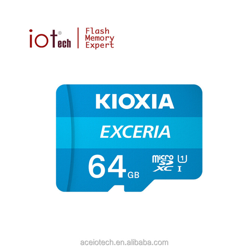 100% Genuine KIOXIA Micro SD Card 16G 32 GB 64G 128G MicroSD TF EXCERIA 100M/S C10 Memory Card for Raspberry Pi