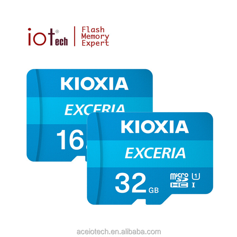 100% Genuine KIOXIA Micro SD Card 16G 32 GB 64G 128G MicroSD TF EXCERIA 100M/S C10 Memory Card for Raspberry Pi