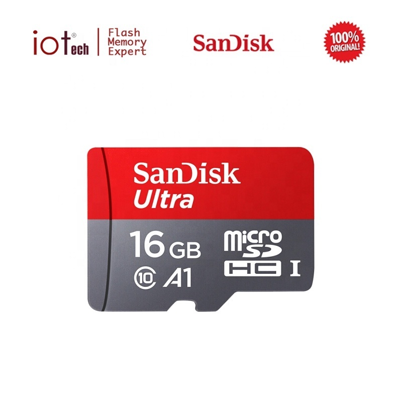 Wholesale SanDisk 16GB 32GB 64GB 128GB MicroSD Cards Ultra Class 10 U3 A1 Custom Camera Cid Flash Memory Micro SD Card