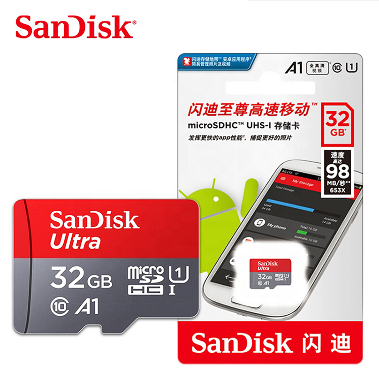 SanDisk memory card ultra A1 128GB 256GB 100mb/s micro SD Card 32gb class 10 SDXC 64gb Ultra SDHC 16gb UHS-I memory TF Card