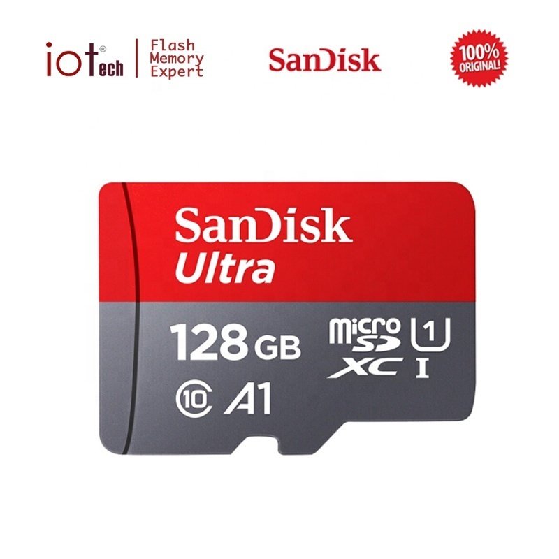 Wholesale SanDisk 16GB 32GB 64GB 128GB MicroSD Cards Ultra Class 10 U3 A1 Custom Camera Cid Flash Memory Micro SD Card