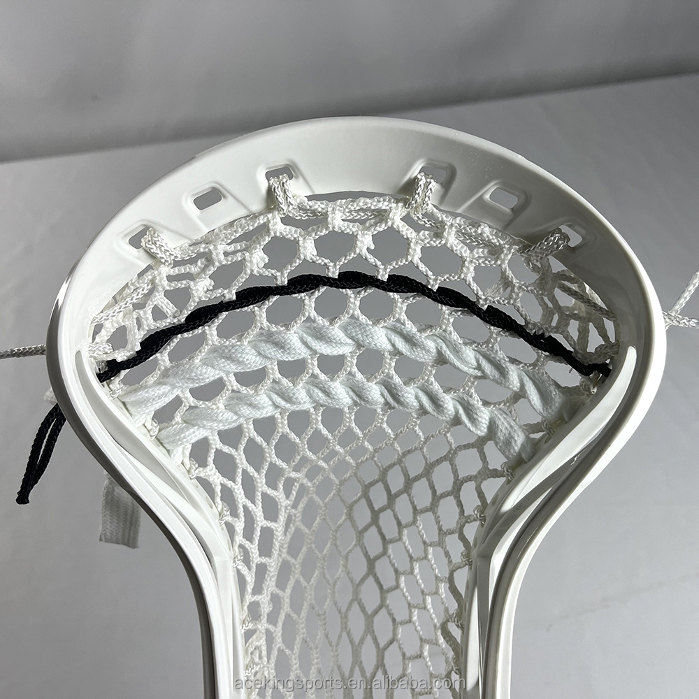 Lacrosse complete stick with strung head and carbon fiber shaft for mens and boys