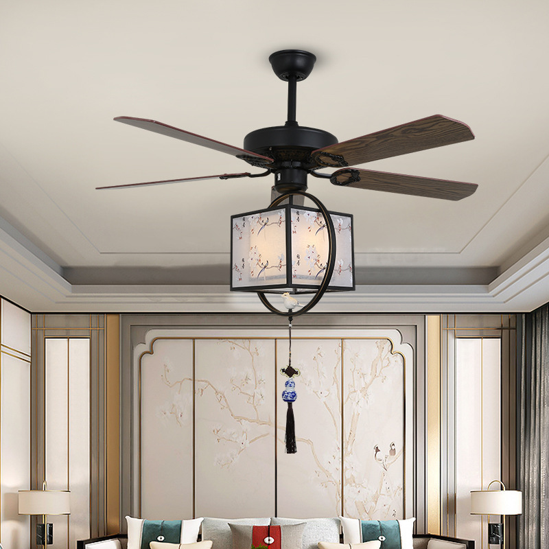 The New Chinese-style Lamp Chandelier Fancy Ceiling Fan Cheapest Remote Fan Ceiling