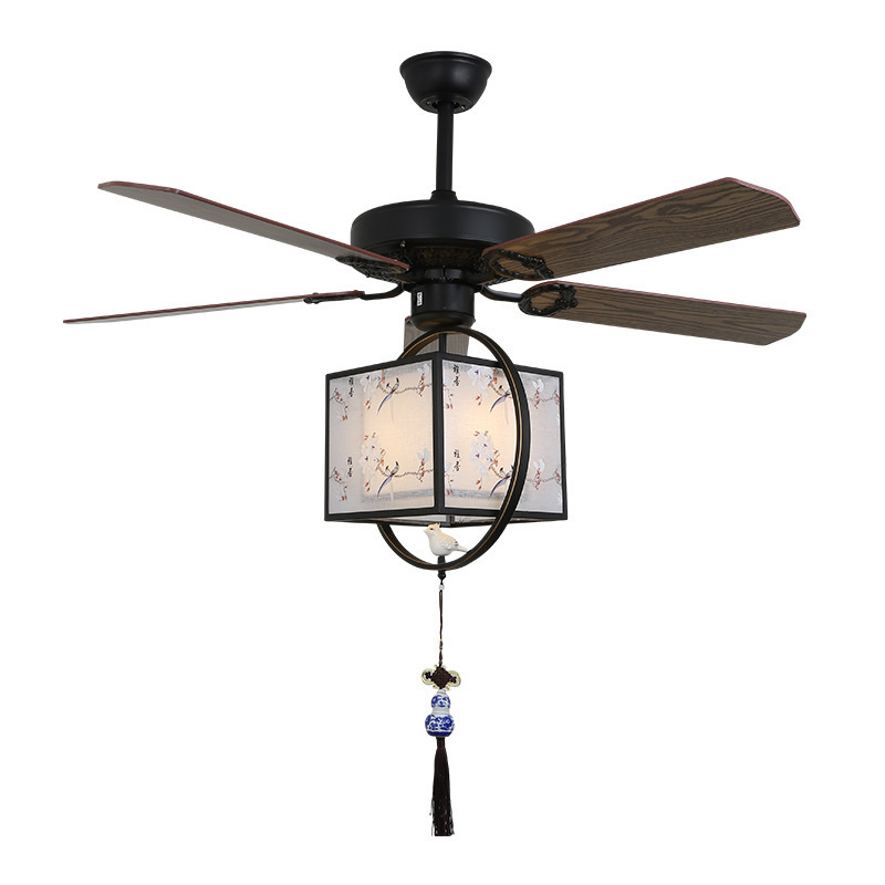 The New Chinese-style Lamp Chandelier Fancy Ceiling Fan Cheapest Remote Fan Ceiling