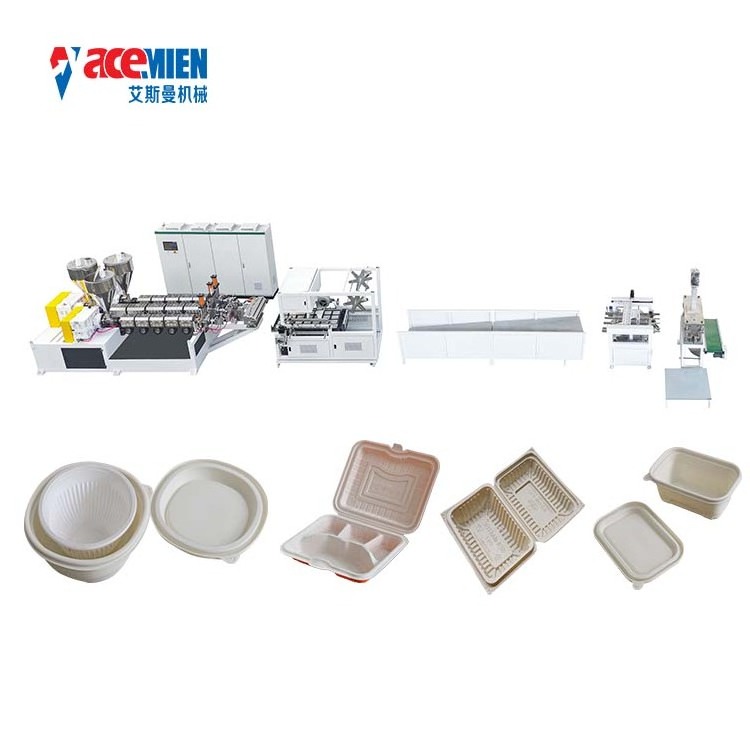 Disposable Plastic PP Clear Takeout Food Box Container Making Automatic Thermoforming Machine