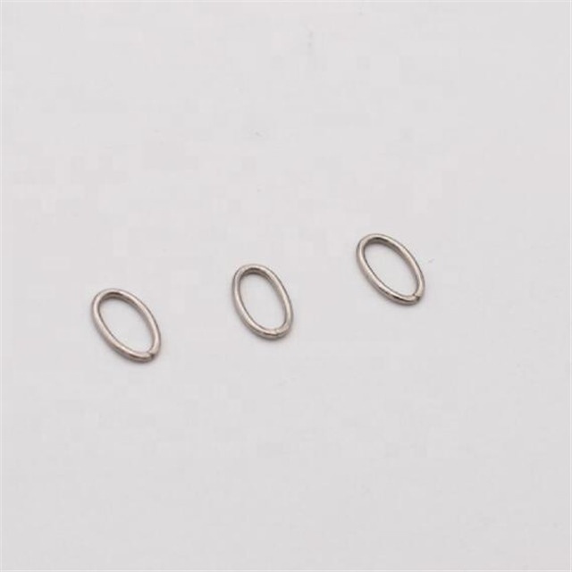 Yiwu Aceon Jewelry Stainless Steel 1mm Thickness Wire Chain Connector Jump Ring Unique Shape Minimal Small Oval Jump Ring