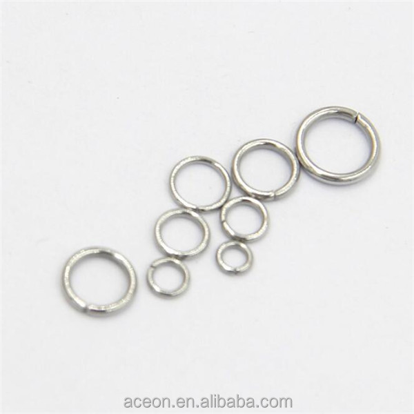 Yiwu Aceon Stainless Steel Jewelry Findings Wholesale Closed Jump Ring